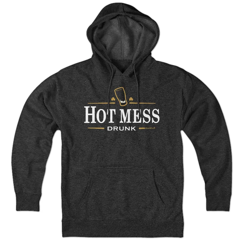 Hot Mess Drunk Logo Hoodie