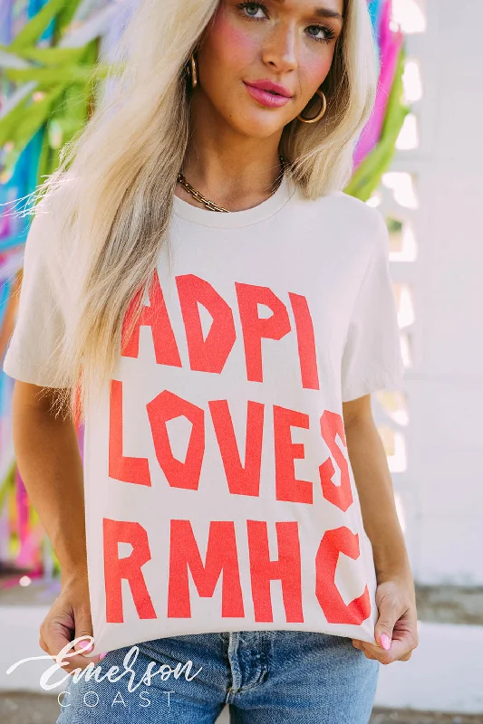 Comfortable Fashion ADPi Loves RMHC Tee