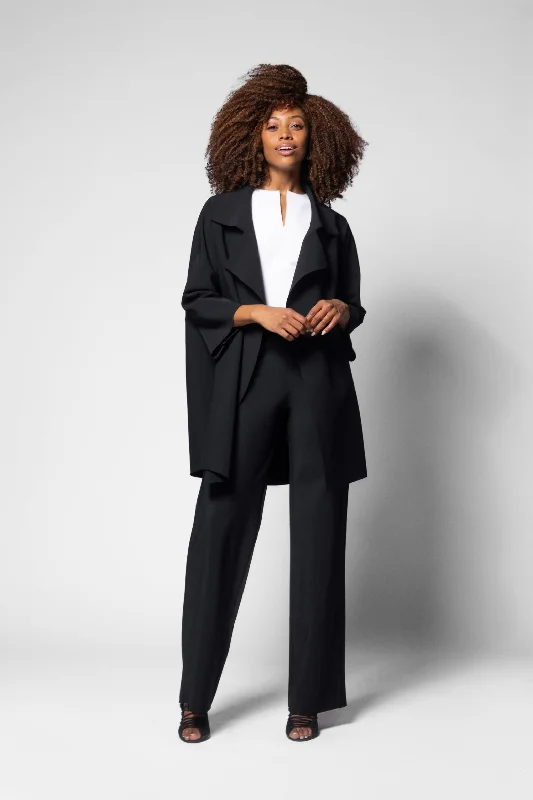 Luxury Temperament Lola Coat - Black