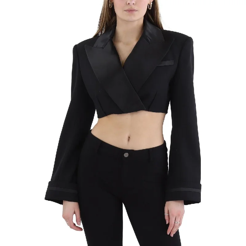Sports Design Womens Satin Trim Wool Bolero
