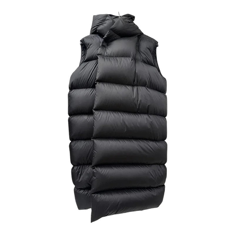 Modern Tailoring Rick Owens/Coat/6/Nylon/BLK/HOODED PUFFER DOWN VEST