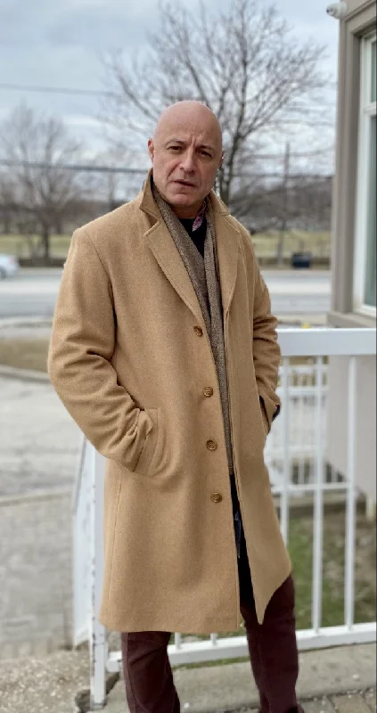 Youthful Domenico Top Coat - 50% Cashmere & Wool