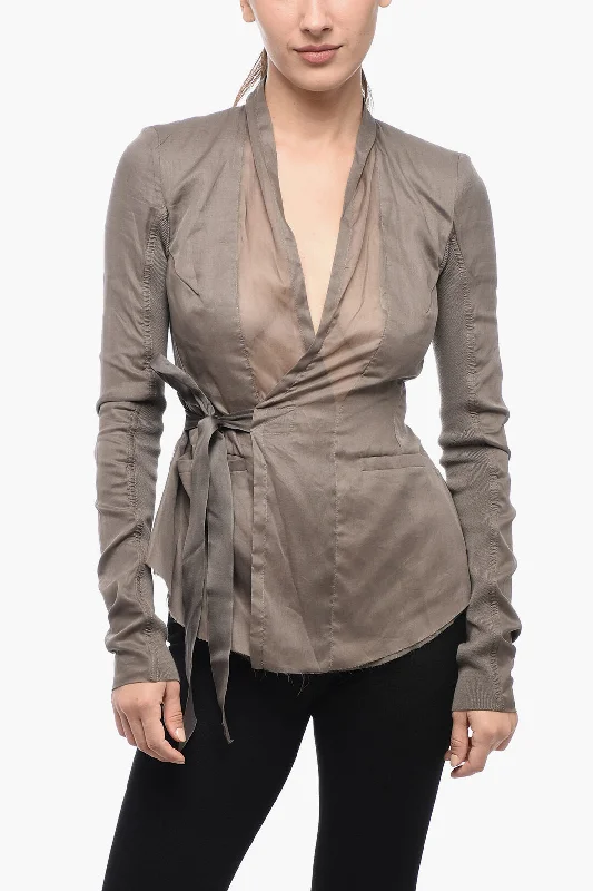 Boutique Recommendation Rick Owens Wrap-Fit HOLLYWOOD Jacket 40 Italian size