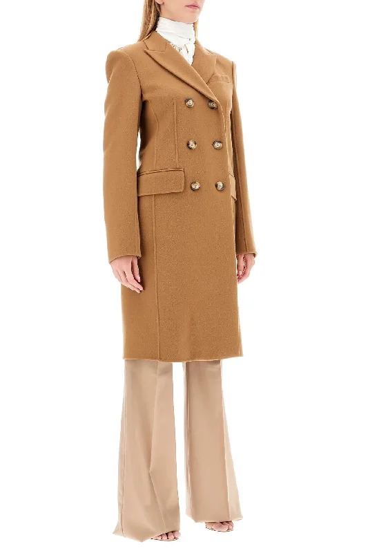 Versatile Items Sportmax Double-Breasted Virgin Wool Coat