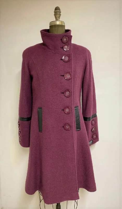 Fashionable Items Uma Coat - 100% Pure Virgin Boiled Wool