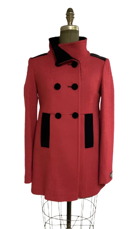 Celebrity Must-have Leila Car Coat -  100% Pure Virgin Boiled Wool