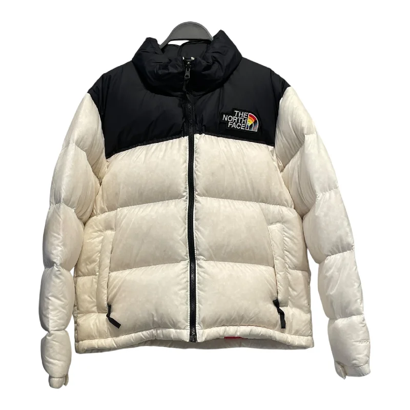 French Style THE NORTH FACE/Puffer Jkt/L/All Over Print/Nylon/WHT/1996 RETRO NUPTSE PRIDE