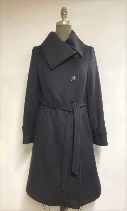 Girl Style Mayfair Coat Button Front - 50% Cashmere Wool Blend