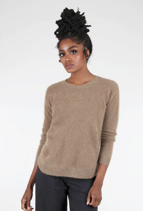 Raccoon Classic Crew Sweater, Taupe