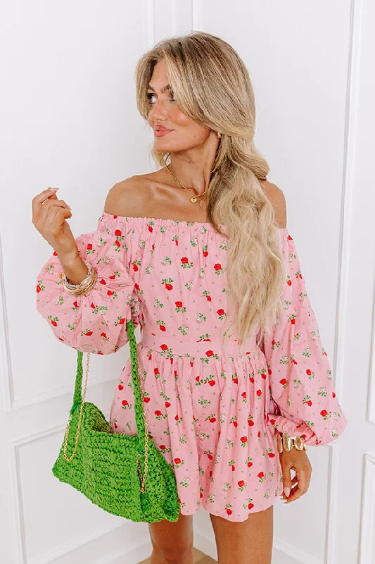 Secret Rose Garden Off Shoulder Romper