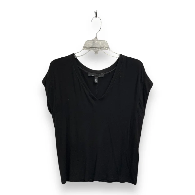 Top Short Sleeve Basic By White House Black Market In Black, Size: S