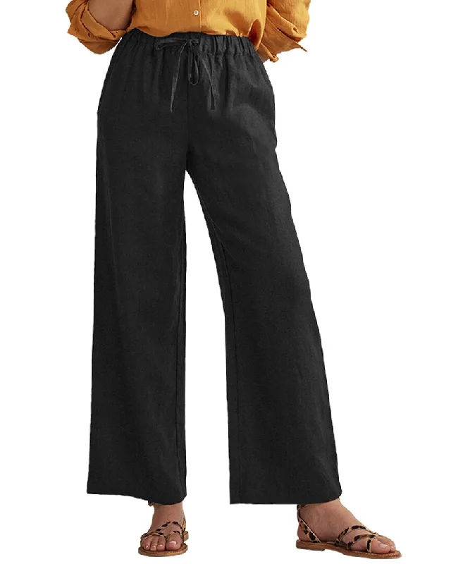 Boden Relaxed Pull-On Linen Trouser