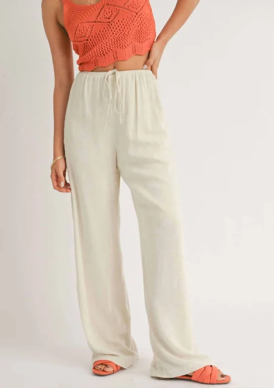 Dune Breeze Wide Leg Pants In Natural